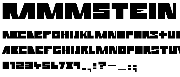 Rammstein Remix font